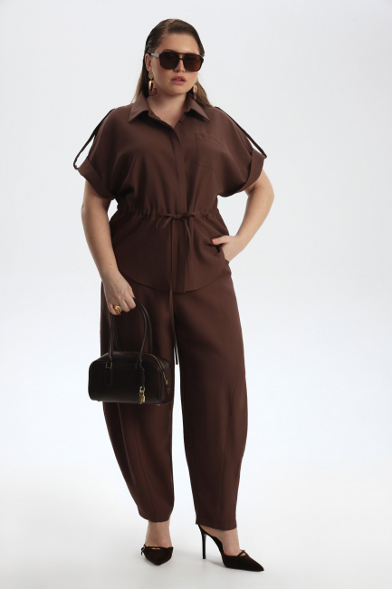 Рубашка в стиле сафари