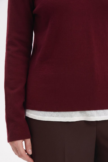 Джемпер из вискозы комбинированный – фото – Plus Size 50–64 – Моно-Стиль