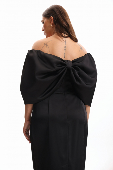 Платье футляр с бантом