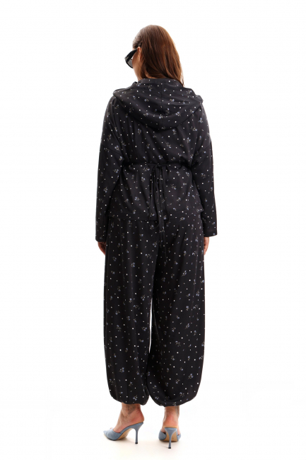 Брюки баллоны с принтом из поливискозы