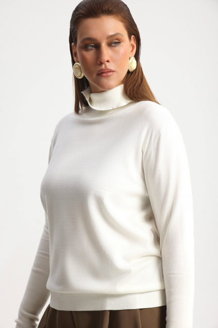 Серьги Парабола молочный