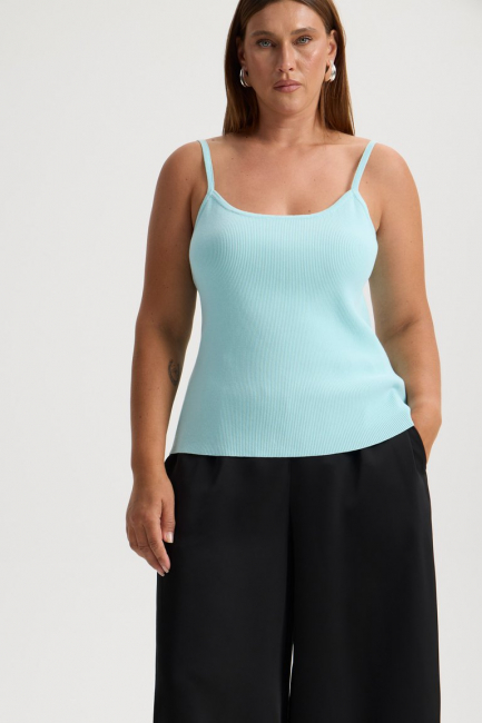 Топ из трикотажного хлопка – фото – Plus Size 50–64 – Моно-Стиль