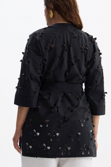 Блузка кимоно с эффектом 3Д – фото – Plus Size 50–64 – Моно-Стиль