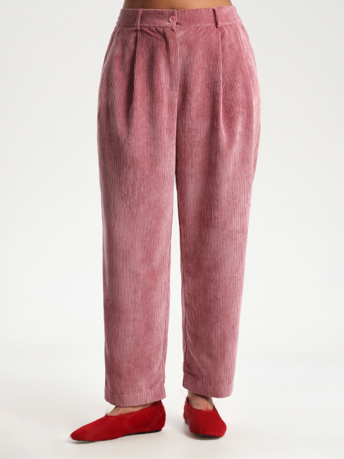 Брюки бананы из вельвета