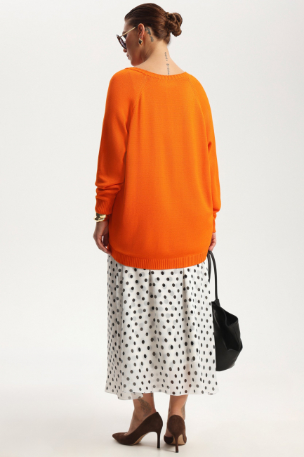 Юбка слип из шифона с принтом