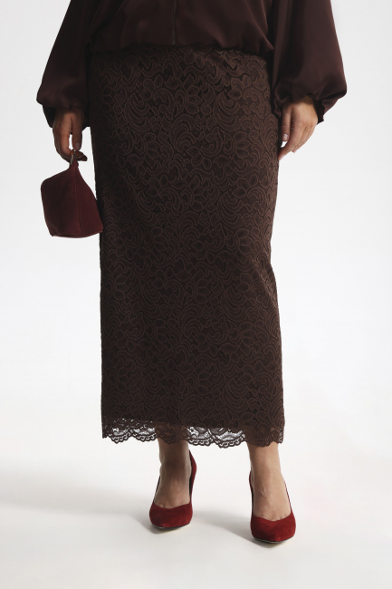 Юбка карандаш из кружева на подкладке