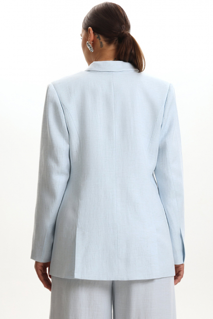 Жакет изо льна с акцентной подкладкой