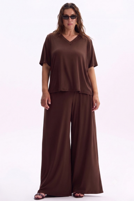 Футболка из трикотажного модала – фото – Plus Size 50–64 – Моно-Стиль