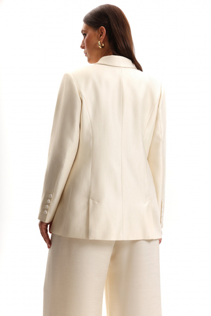 Жакет из ткани с золотым напылением