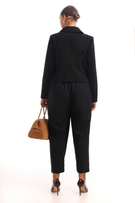 Спенсер-пиджак из джерси черного цвета