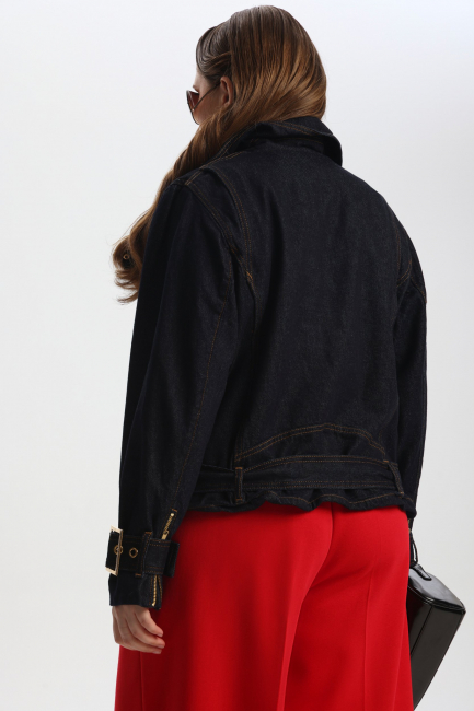 Косуха из денима на подкладке