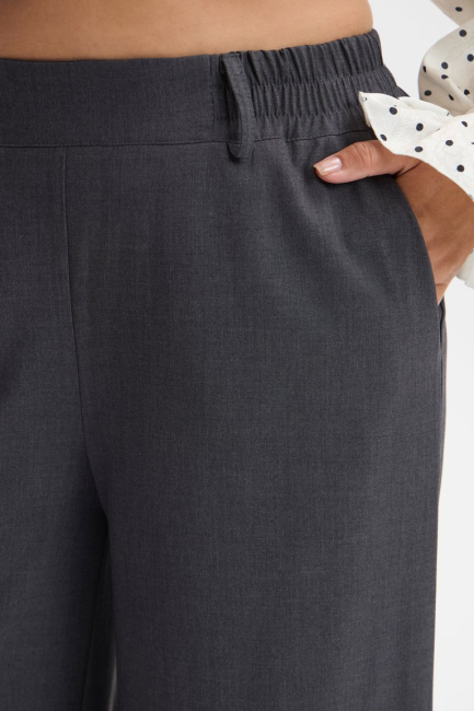 Брюки палаццо темно-серого цвета на рост 164 – фото – Plus Size 50–64 – Моно-Стиль