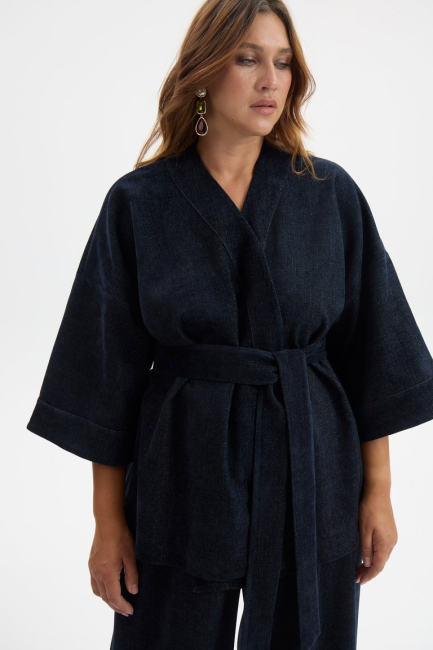 Кимоно с тач-эффектом – фото – Plus Size 50–64 – Моно-Стиль