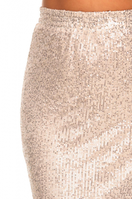 Макси юбка с пайетками и подкладкой