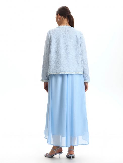 Жакет из кружева на завязках