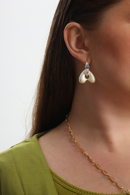 Серьги плюшевое сердце ассорти