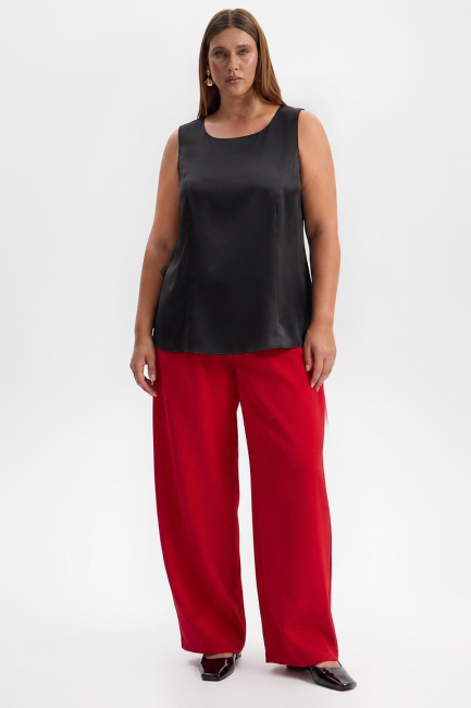 Топ на широких лямках из поливискозы – фото – Plus Size 50–64 – Моно-Стиль