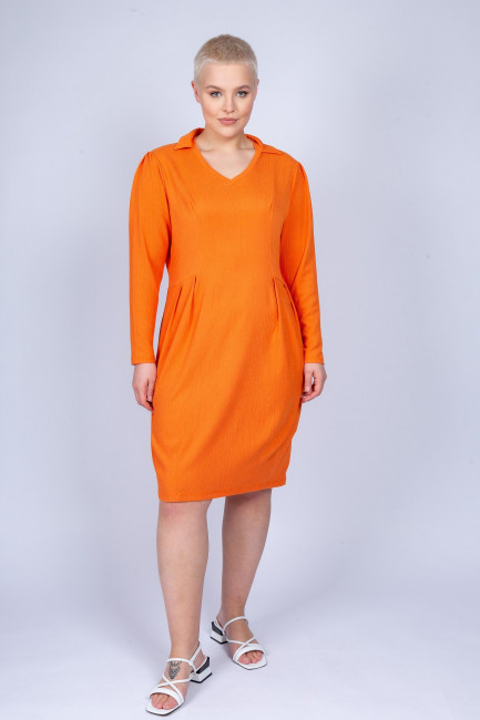 оранжевое платье