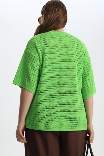 Джемпер из фактурного хлопка