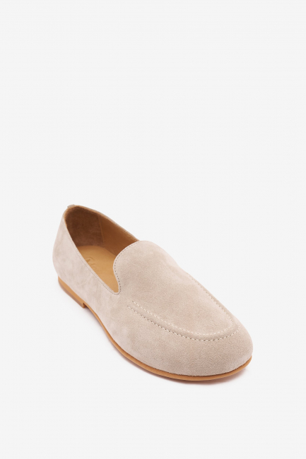 Венецианские лоферы из замши