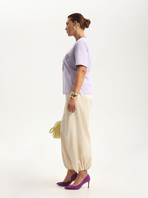 Футболка из хлопка с принтом