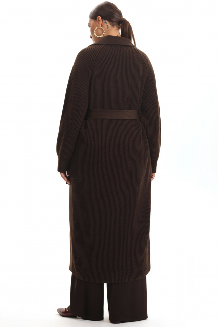 Комбинированное пальто из шерсти и кашемира