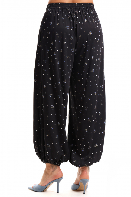Брюки баллоны с принтом из поливискозы