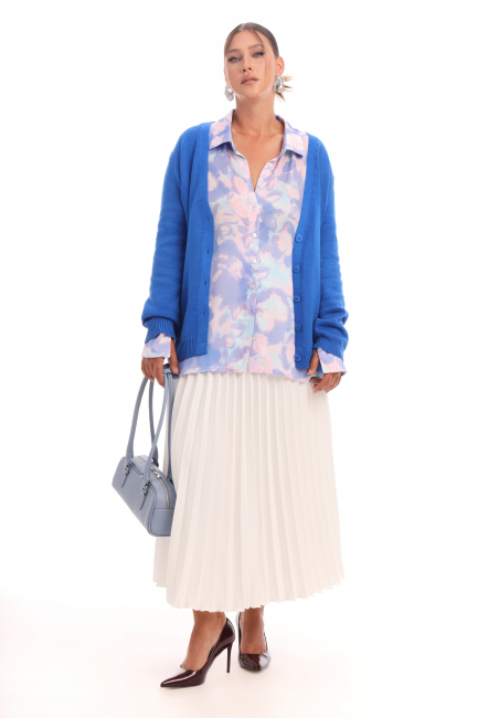 Блузка с абстрактным принтом