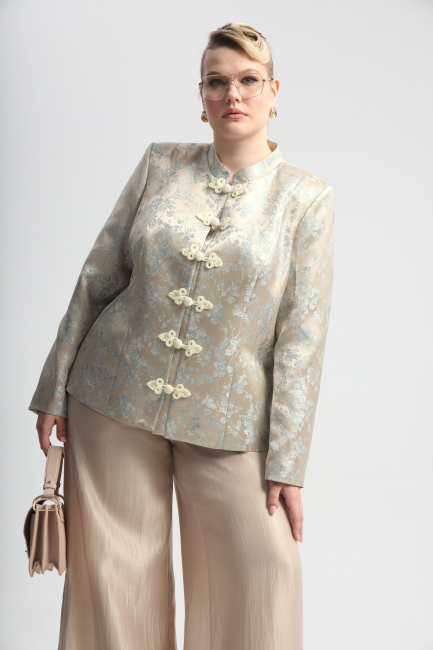 Жакет в азиатском стиле с застежкой панькоу