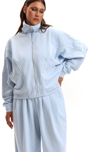 Свитшот с цельнокроеным рукавом и палаццо – фото – Plus Size 50–64 – Моно-Стиль