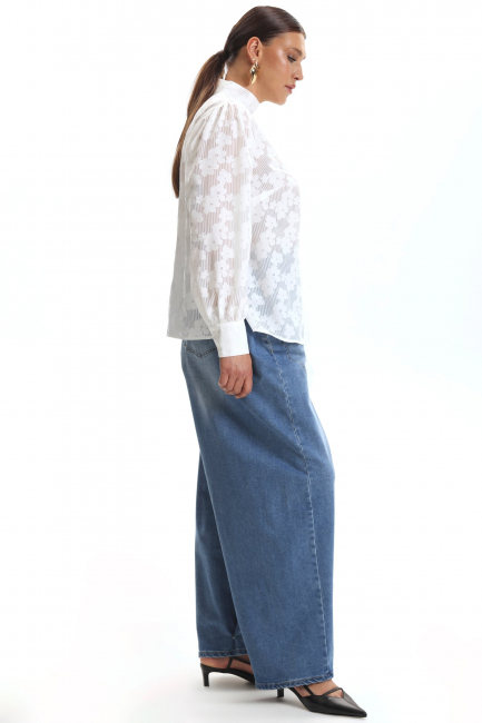 Джинсы баллоны с кнопками