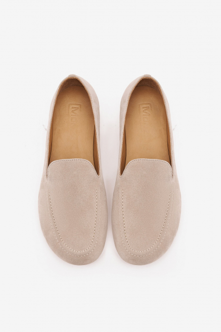 Венецианские лоферы из замши