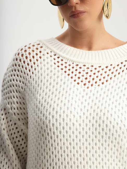 Джемпер сетка  из вязаной поливискозы