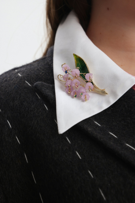 Брошь Ландыш