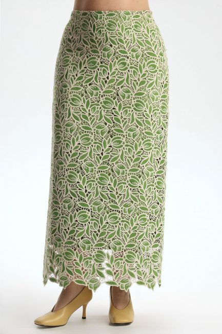 Юбка из кроше на подкладке