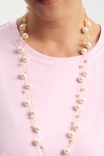 Ожерелье матовый жемчуг