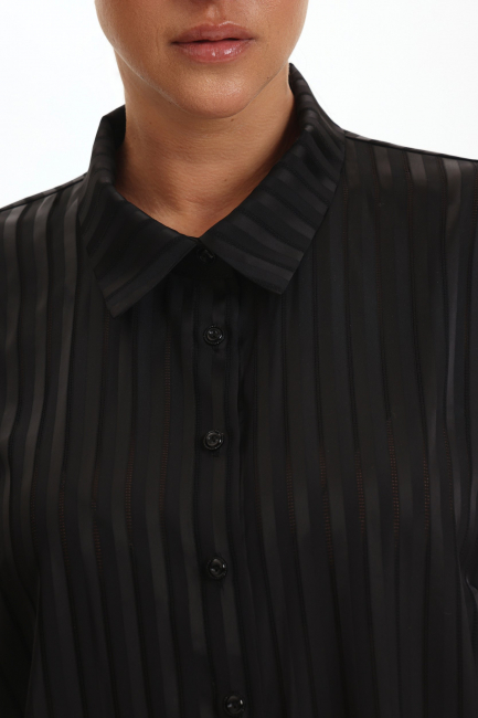 Блузка с акцентными полосками из поливискозы