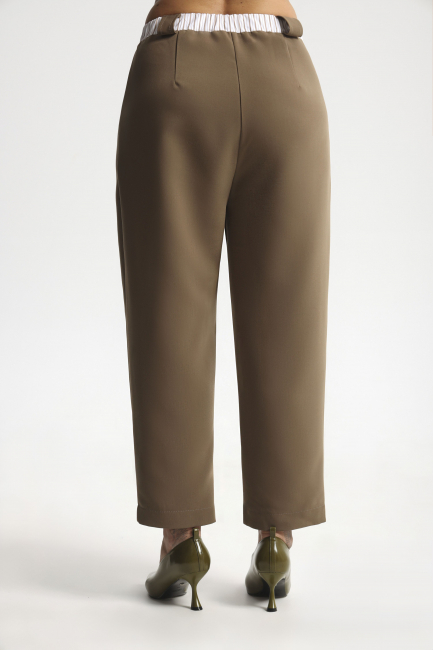 Брюки бананы со складками