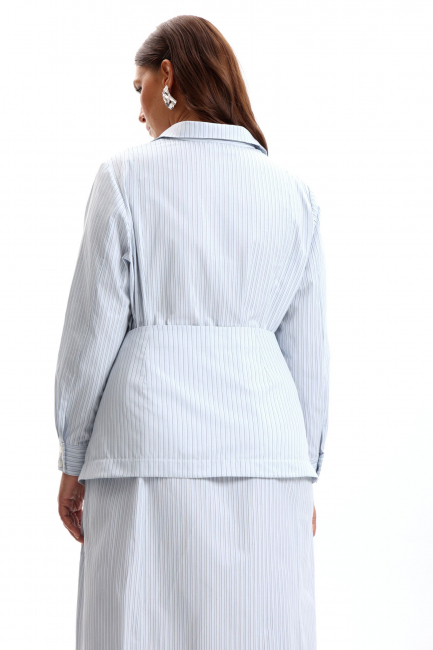 Платье рубашка с принтом райе