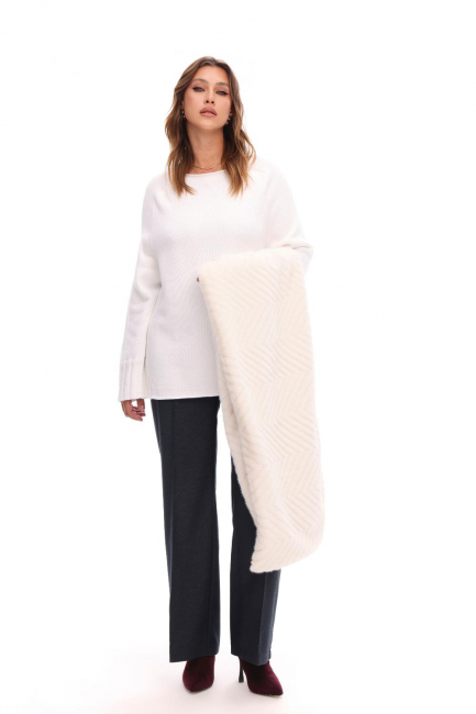 Темно-синие брюки в рубчик на молнии