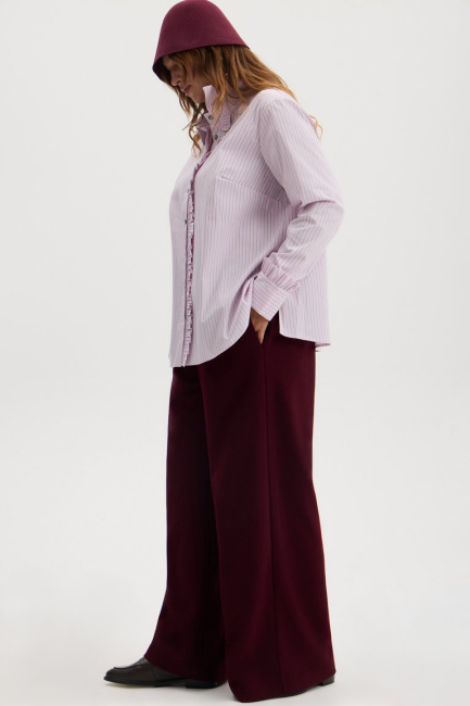 Блузка из хлопка в полоску – фото – Plus Size 50–64 – Моно-Стиль