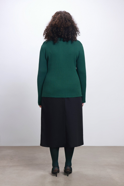 Джемпер поло лапша из вязаной поливискозы