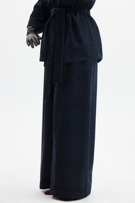 Широкие брюки с тач-эффектом – фото – Plus Size 50–64 – Моно-Стиль