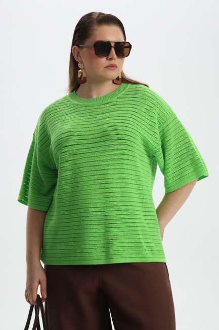 Джемпер из фактурного хлопка