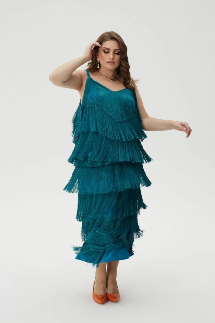 Топ из вискозы с бахромой