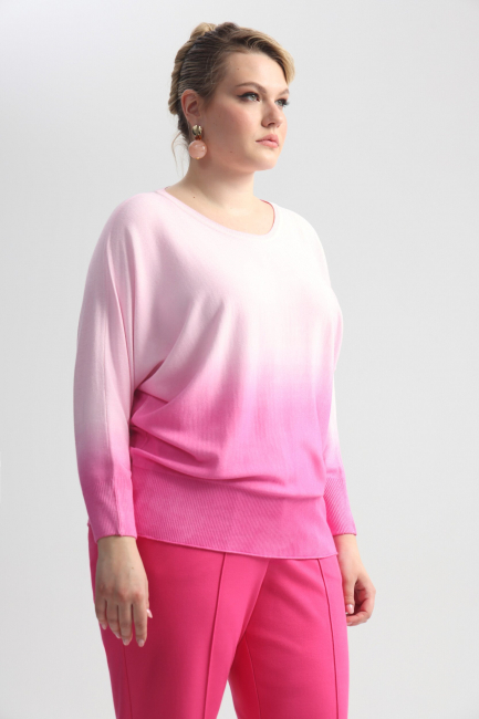 Джемпер с эффектом деграде из вискозы