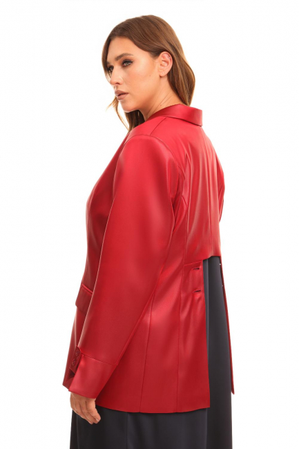 Однобортный жакет из шелковой поливискозы