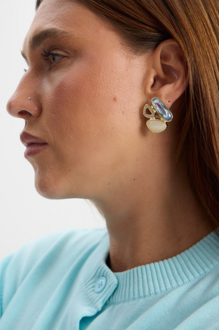 Серьги Гиацинт голубой – фото – Plus Size 50–64 – Моно-Стиль