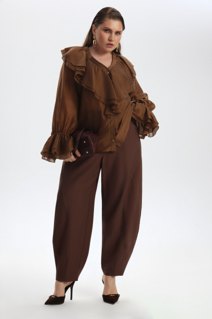 Брюки баллоны из лиоцелла