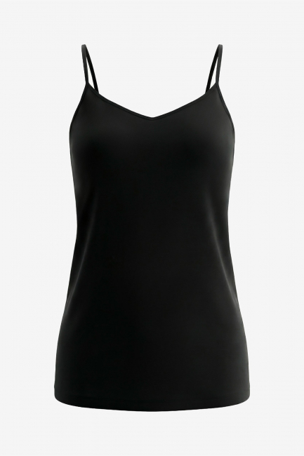 Топ трикотажный черного цвета